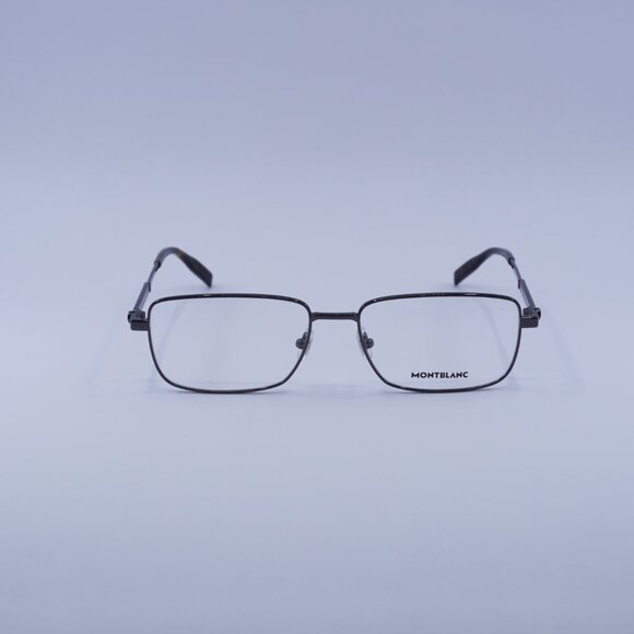 Montblanc MB0029O 006 Eyeglasses Ruthenium 58mm Rectangle Frame - Picture 3 of 9
